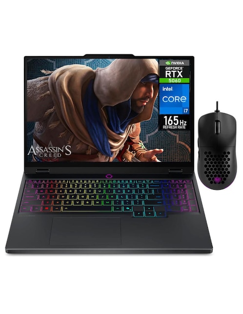LENOVO Laptop gamer Lenovo L5I-5060Ci7321.5TM 15 pulgadas WQXGA Intel Core i7 NVIDIA GeForce RTX 5060 32 GB RAM 1.5 TB SSD