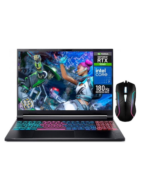 ACER Laptop gamer Acer ANV16I-5060C7321TM 16 pulgadas WUXGA Intel Core 7 240H NVIDIA GeForce RTX 5060 32 GB RAM 1 TB SSD