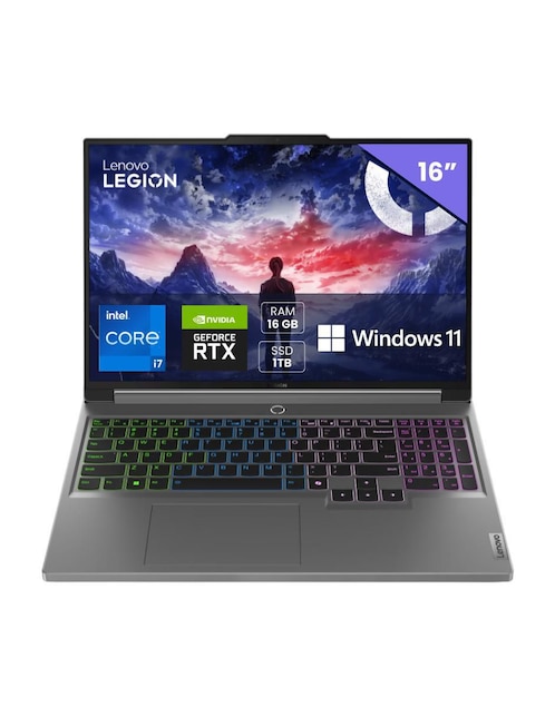 LENOVO Laptop Lenovo 83DG00CSLM 16 pulgadas WQXGA Intel Core i7 NVIDIA GeForce RTX 4060 16 GB RAM 1 TB SSD