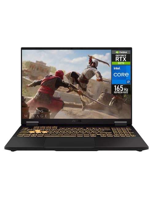 ASUS Laptop Gamerasus Tuf Gaming F16 16 pulgadas Wuxga Intel Core I7 NVIDIA Geforce Rtx 5070 64 GB RAM 1 TB SSD