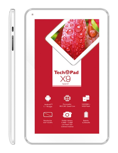 Tablet Techpad X9, 9 Pulgadas, 16 GB, 1 GB RAM