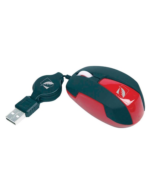 Mouse Retráctil Green Leaf USB 800 dpis