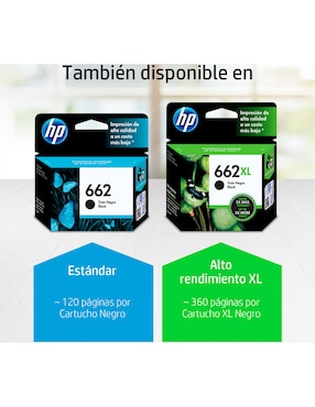 Cartucho de Tinta HP 662XL negra Original