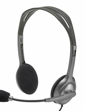 Audífonos Logitech On-Ear H111 Stereo Headset gris