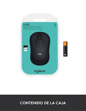 Mouse/mouse gamer inalámbrica logitech m185 gris 910-002225