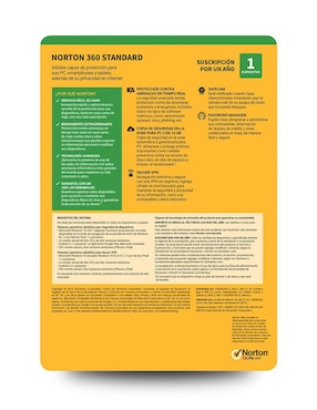 Norton 360 Standard Antivirus Norton para 1 usuario