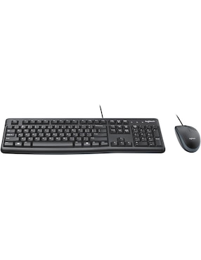 Mouse y teclado alámbrico Logitech MK120