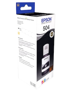 Botella de Tinta Epson 504 negra