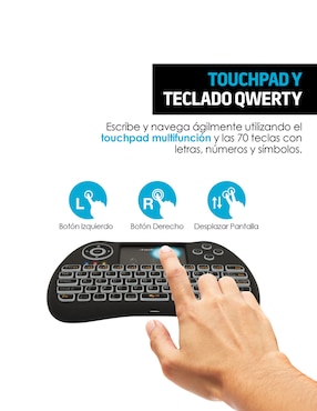 Teclado inalámbrico Red Lemon Mini Con Touchpad