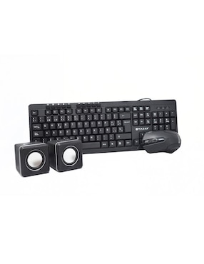 Kit 3 En 1 Naceb NA228N Teclado Mouse y Bocinas