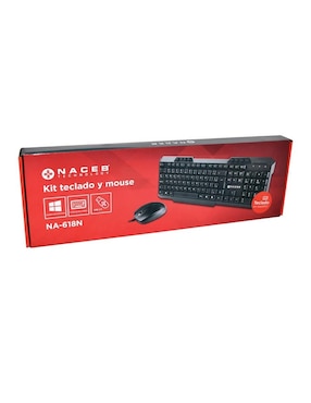 Kit 2 en 1 Naceb NA618N Teclado y Mouse Multimedia USB