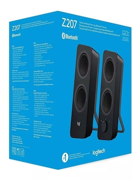 Bocinas Logitech Z207 Bluetooth Negra