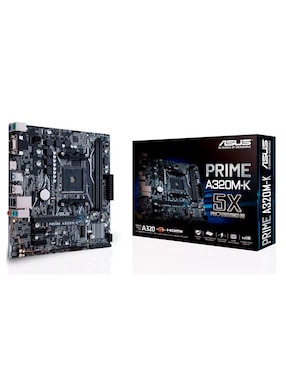 Tarjeta Madre Asus Prime A320M-K Am4 Ddr4 Micro ATX HDMI Vga M.2 Pcie3.0 90Mb0Tv0-M0Aay0