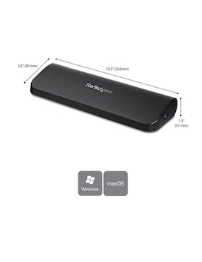 Docking Station USB 3.0 para Dos Pantallas con HDMI y DVI/VGA Startech.com