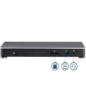 Dock Thunderbolt 3 con Lector de Tarjetas SD Entrega de Alimentación de 85W 4K Doble Startech.com