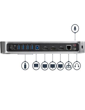 Docking Station USB 3.0 para Tres Pantallas 1x HDMI 2x DisplayPort Startech.com
