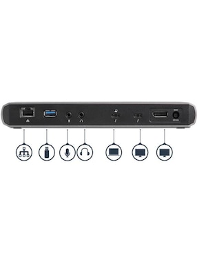 Dock Thunderbolt 3 para Dos Pantallas 4K con 3x Puertos USB 3.0 Startech.com