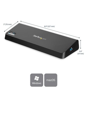 Docking Station USB 3.0 para Dos Pantallas con HDMI y DisplayPort 4K Startech.com