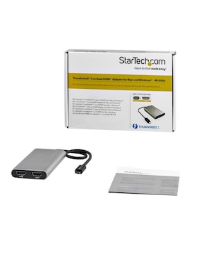 Adaptador de Video Thunderbolt 3 a Doble HDMI 4K 60Hz Startech.com