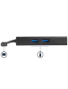 Adaptador Multipuertos USB-C con HDMI de 4K 2x Puertos USB A PD de 60W negro Startech.com