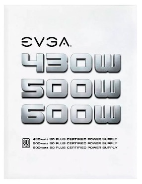 Fuente Evga 500W White 80Plus 500W1 Atx 100-W1-0500-Kr
