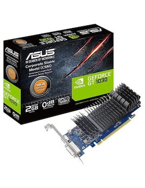 Tarjeta De Video Asus NVIDIA GeForce GT 1030 2Gb Ddr5 Hdmi Dvi