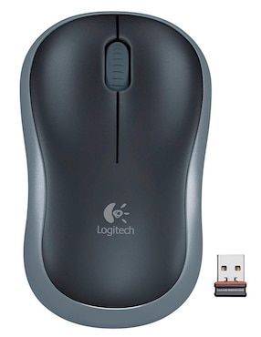 Mouse Logitech M185 Óptico negro Inalámbrico