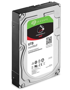 Disco Duro Seagate 6 TB Nuevo Ironwolf (Nas) 3.5 Sata3 5900Rpm St6000Vn0041