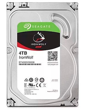 Disco Duro Seagate 4 TB Nuevo Ironwolf (Nas) 3.5 Sata3 5900Rpm St4000Vn008