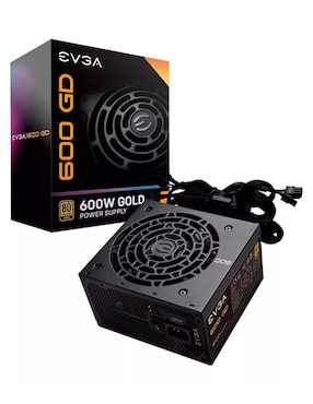 Fuente De Poder PC 600W Gamer EVGA 80 Plus Gold 100-GD-0600-V1