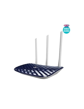 Router Inalámbrico  TP-Link Archer C20 AC750 Dual Band 802.11AC 750Mbps