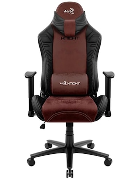 Silla Gaming Aerocool Knight Burgundy Red Traspirable Ergonómico Polipiel