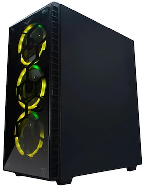 Gabinete Gamer Naceb Hydra RGB Cristal Templado 3 FAN RGB USB 3.0