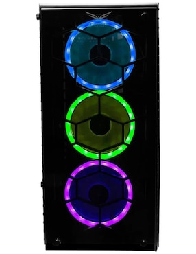 Gabinete Gamer Naceb Hydra RGB Cristal Templado 3 FAN RGB USB 3.0