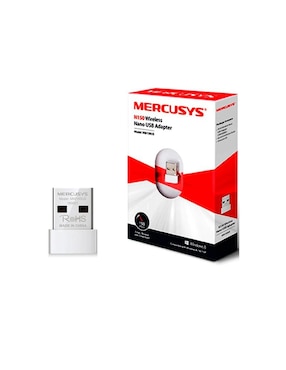 Adaptador Inalámbrico USB Mercusys MW150US 2.4GHz 802.11n 150Mbps