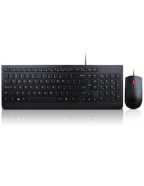 Set Teclado Y Mouse Lenovo Essential Alámbrico USB Negro 4X30L79883