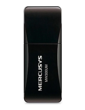 Adaptador Inalámbrico USB Mercusys MW300UM 2.4 GHz 802.11n 300Mbps