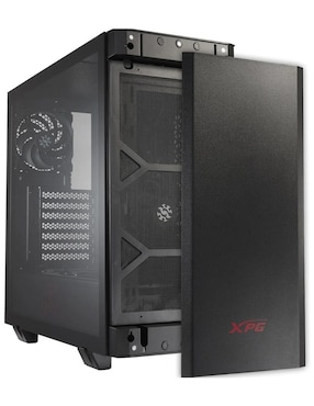 Gabinete Gamer XPG Invader Cristal Templado RGB Negro INVADER-BKCWW