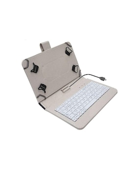 Estuche Tablet Greenleaf 10 Pulgadas con Teclado beige 18-1639IV