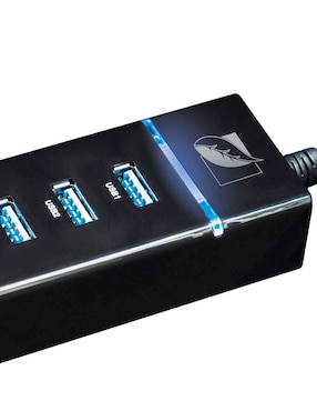 Mini Hub 3.0 con 4 puertos USB con LED Greenleaf 18-3510