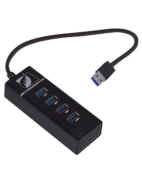 Mini Hub 3.0 con 4 puertos USB con LED Greenleaf 18-3510