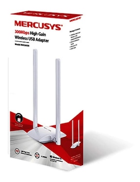 Adaptador Inalámbrico USB Mercusys MW300UH 2.4 GHz 802.11n 300Mbps