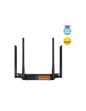 Router Inalámbrico TP-Link Archer C6 AC1200 Dual Band 802.11ac 1200Mbps