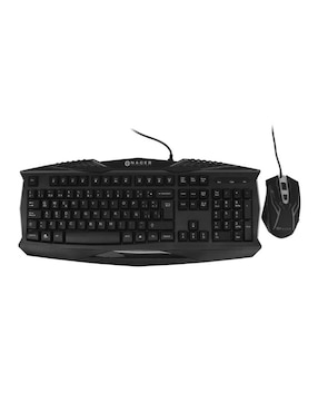 Set Teclado y Mouse Gamer Naceb RGB USB negro NA-617