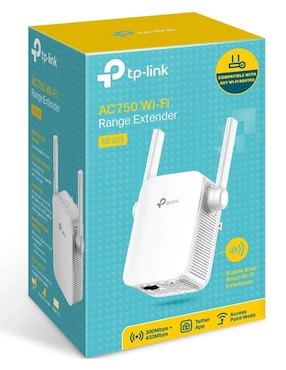 Extensor de Rango TP-Link RE205 AC750 Dual Band 802.11ac 750Mbps