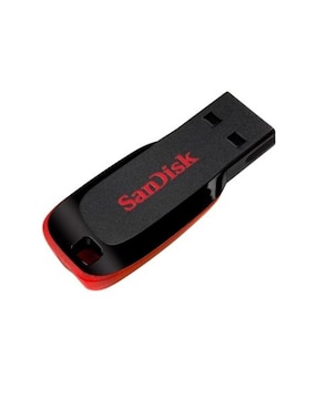 Memoria USB 64GB Sandisk Cruzer Blade 2.0 SDCZ50-064G-B35 negro rojo