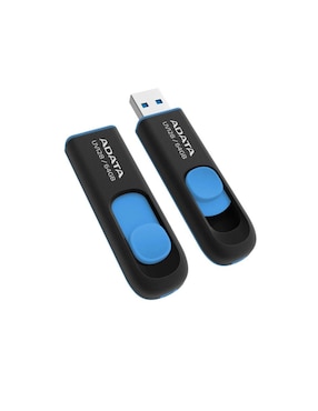 Memoria USB 64GB 3.1 Adata UV128 Retráctil Flash Drive azul AUV128-64G-RBE