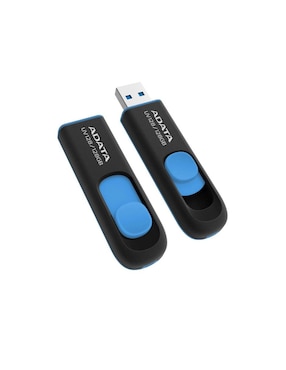 Memoria USB 128GB 3.1 Adata UV128 Retráctil Flash Drive azul AUV128-128G-RBE