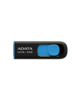 Memoria USB 32GB 3.1 Adata UV128 Retráctil Flash Drive Azul AUV128-32G-RBE