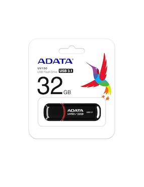 Memoria USB 32GB 3.1 Adata UV150 Flash Drive negro AUV150-32G-RBK